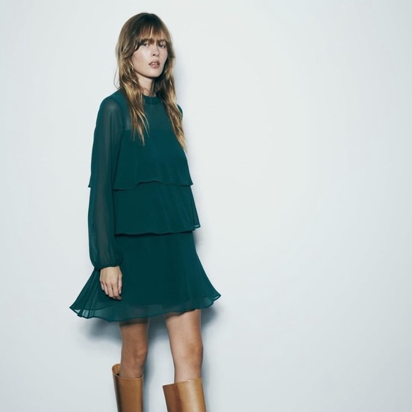 Zara Teal Dress - Picture 1 of 5